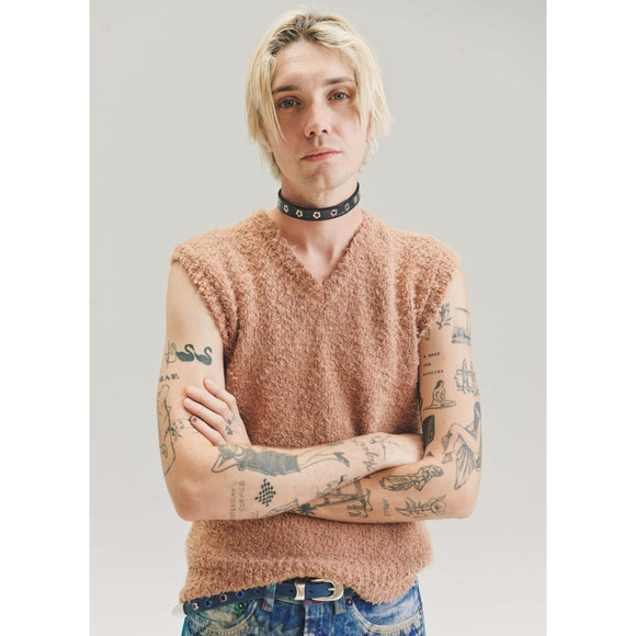 Our legacy Cloudy knitted vest - Caramel size IT 50